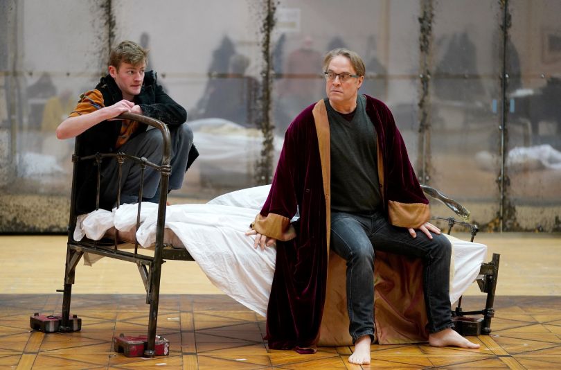 Michael Guest (Puck) and Lawrence Zazzo (Oberon) in rehearsals for A Midsummer Night's Dream. Credit Jane Barlow. Scottish Opera 2022-web.jpg