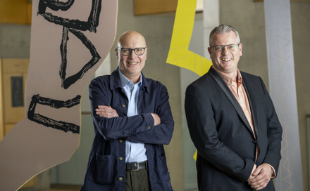 Scottish Opera General Director Alex Reedijk (left) and Music Director Stuart Stratford. Scottish Opera 2022. Credit James Glossop..JPG