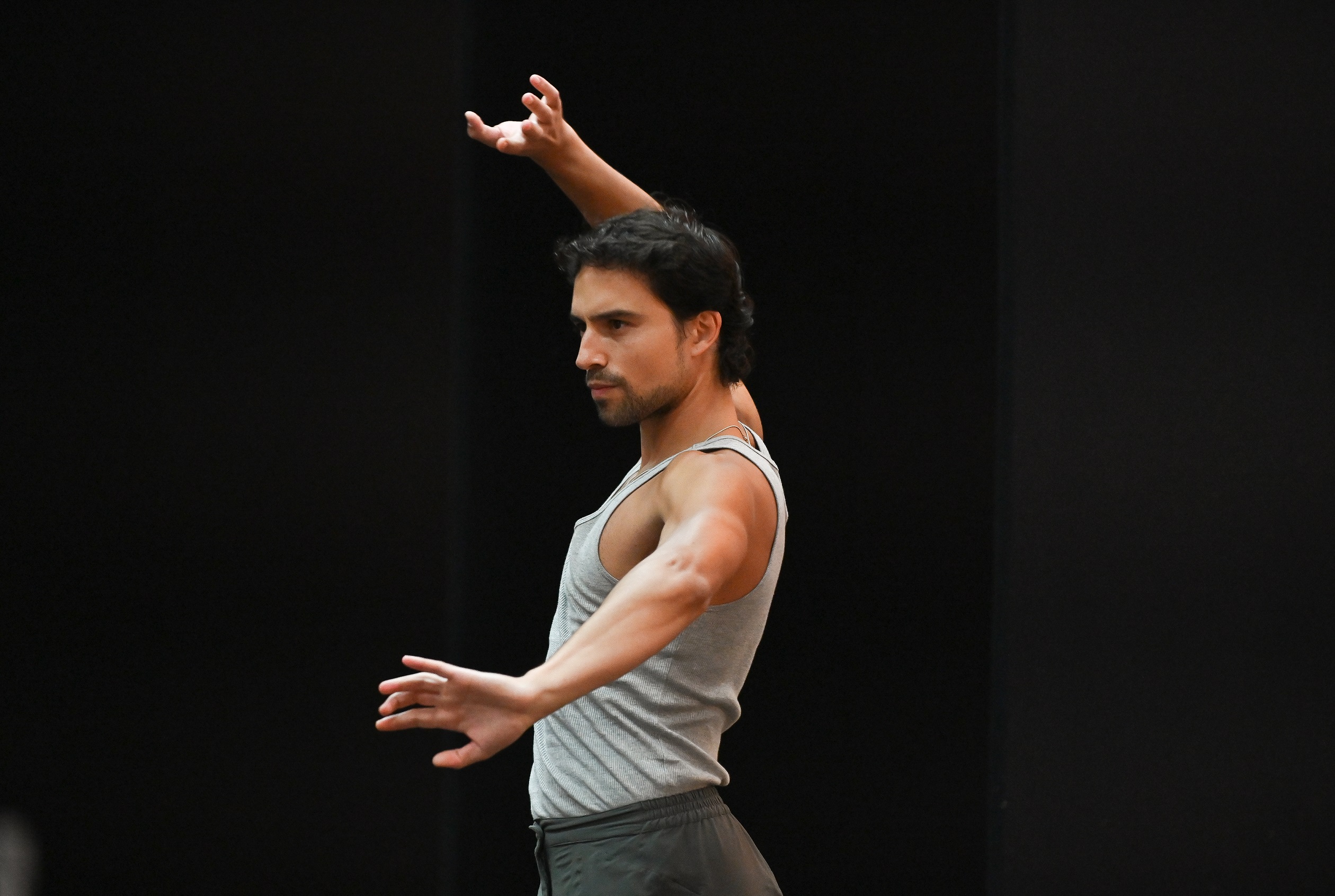 Dancer Aitor Hernandez during Ainadamar rehearsals. Scottish Opera 2022. Credit Julie Howden..JPG