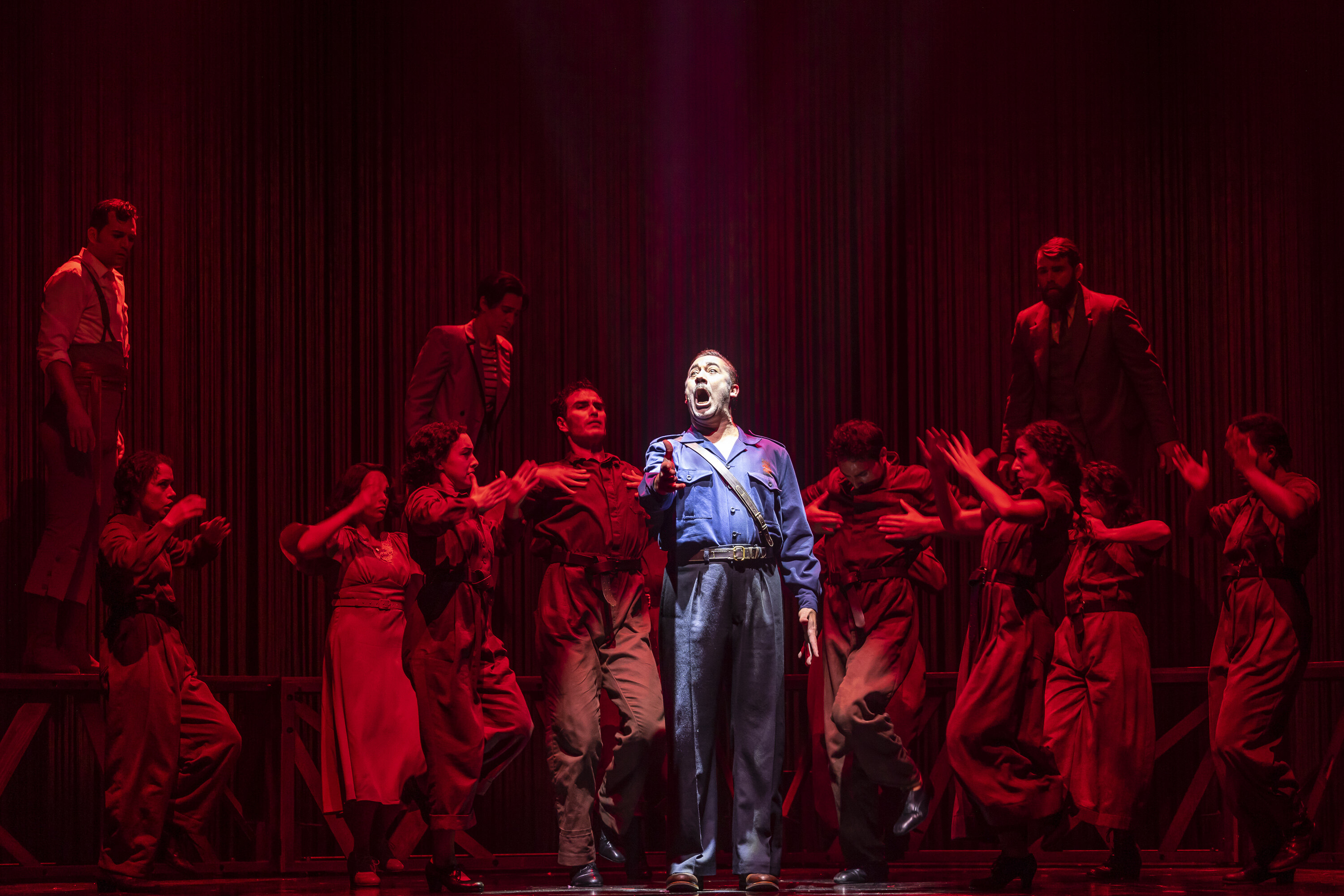 Alfredo Tejada (Ruiz Alonso) in Ainadamar Dress Rehearsal. Scottish Opera 2022. Credit James Glossop.