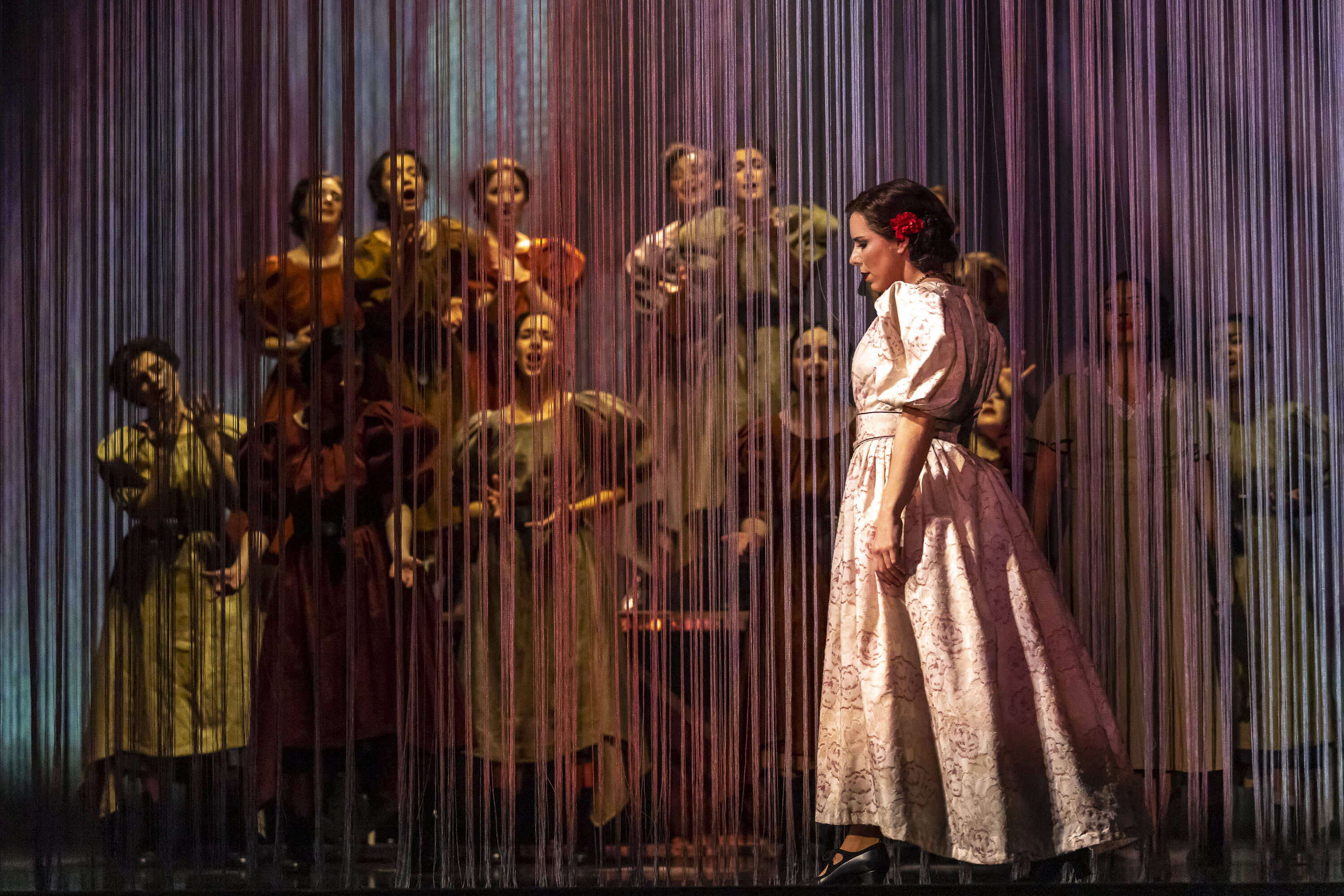 Lauren Fagan (Margarita Xirgu) in Ainadamar Dress Rehearsal. Scottish Opera 2022. Credit James Glossop. (1)
