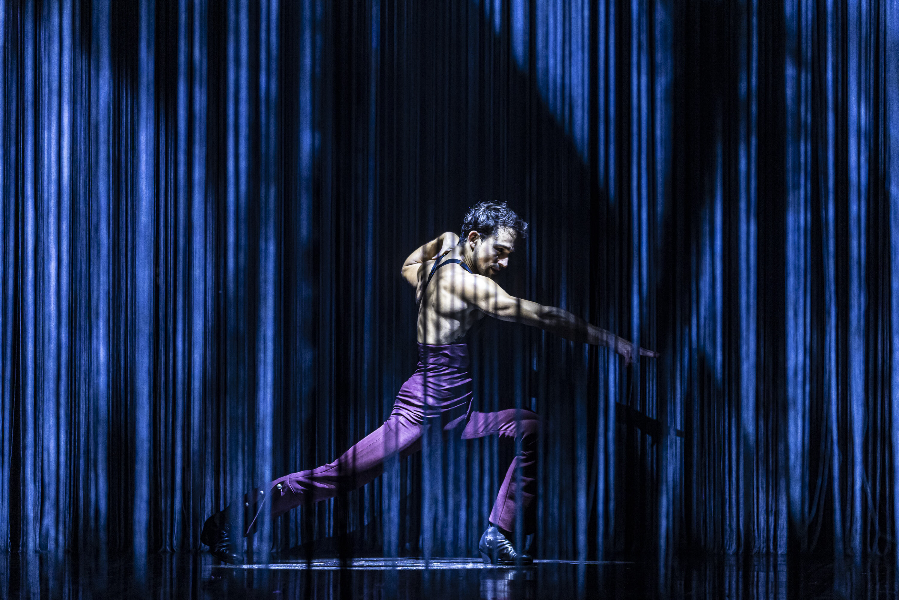 Dancer Aitor Hernandez in Ainadamar Dress Rehearsal. Scottish Opera 2022. Credit James Glossop.