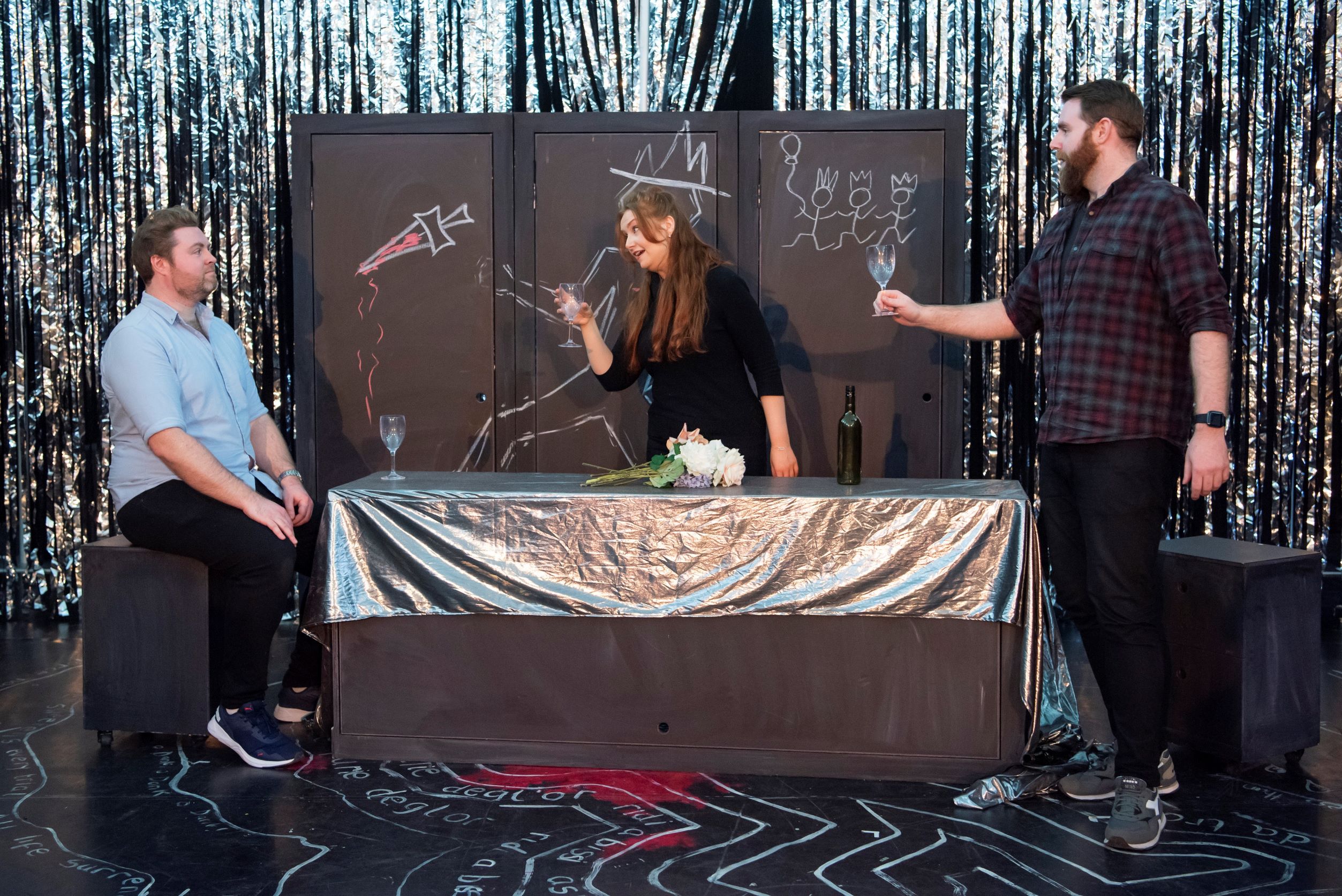 Andrew Henley, Holly Teague and Colin Murray in Opera Highlights rehearsals. Scottish Opera 2023. Credit Kirsty Anderson..JPG