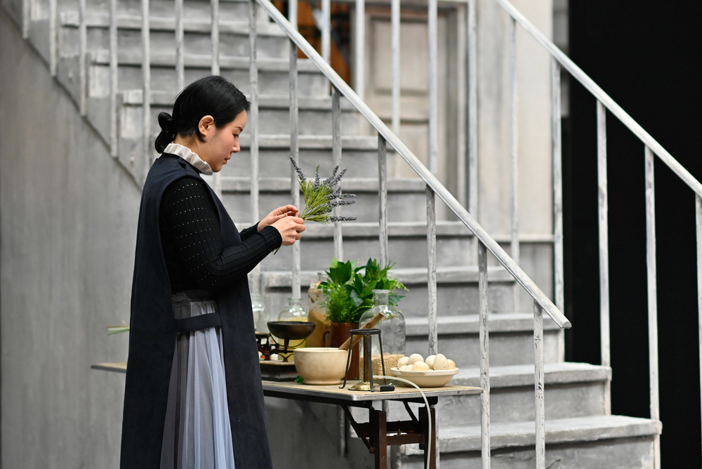 Sunyoung Seo as Suor Angelica during rehearsals. Scottish Opera 2023. Credit Julie Howden.