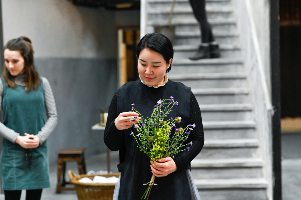 Sunyoung Seo as Suor Angelica during rehearsals. Scottish Opera 2023. Credit Julie Howden. (2)