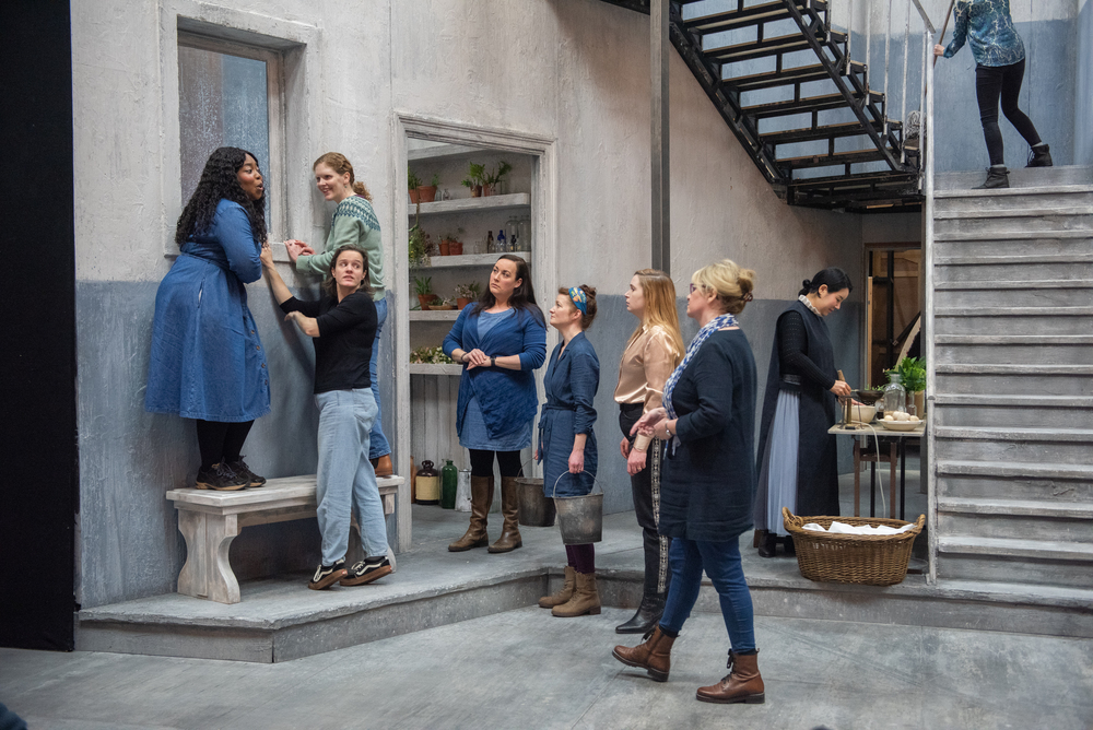 The cast of Suor Angelica in rehearsals. Scottish Opera 2023. Credit Julie Howden.