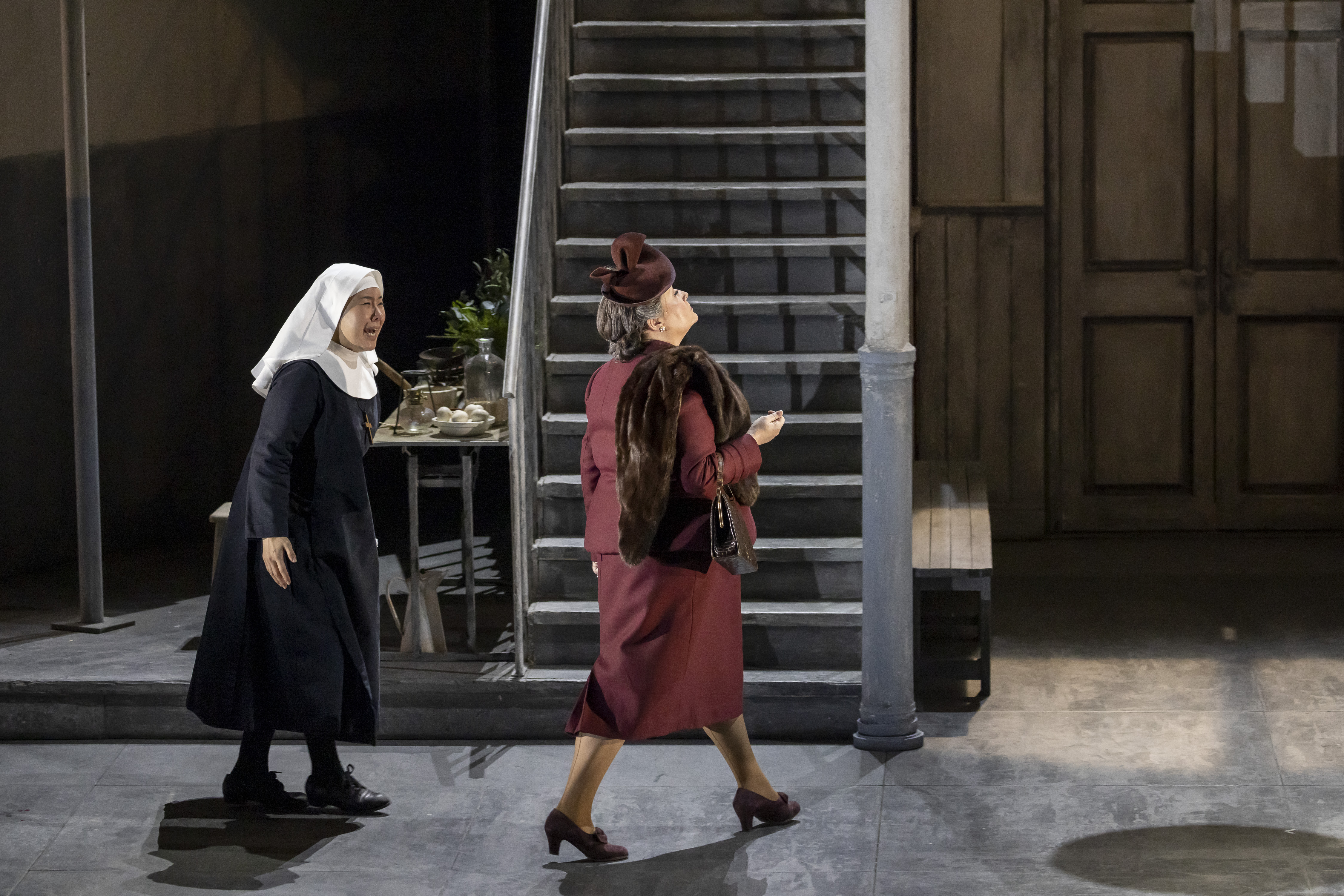 Sunyoung Seo and Karen Cargill in the dress rehearsal of Suor Angelica. Credit James Glossop..JPG