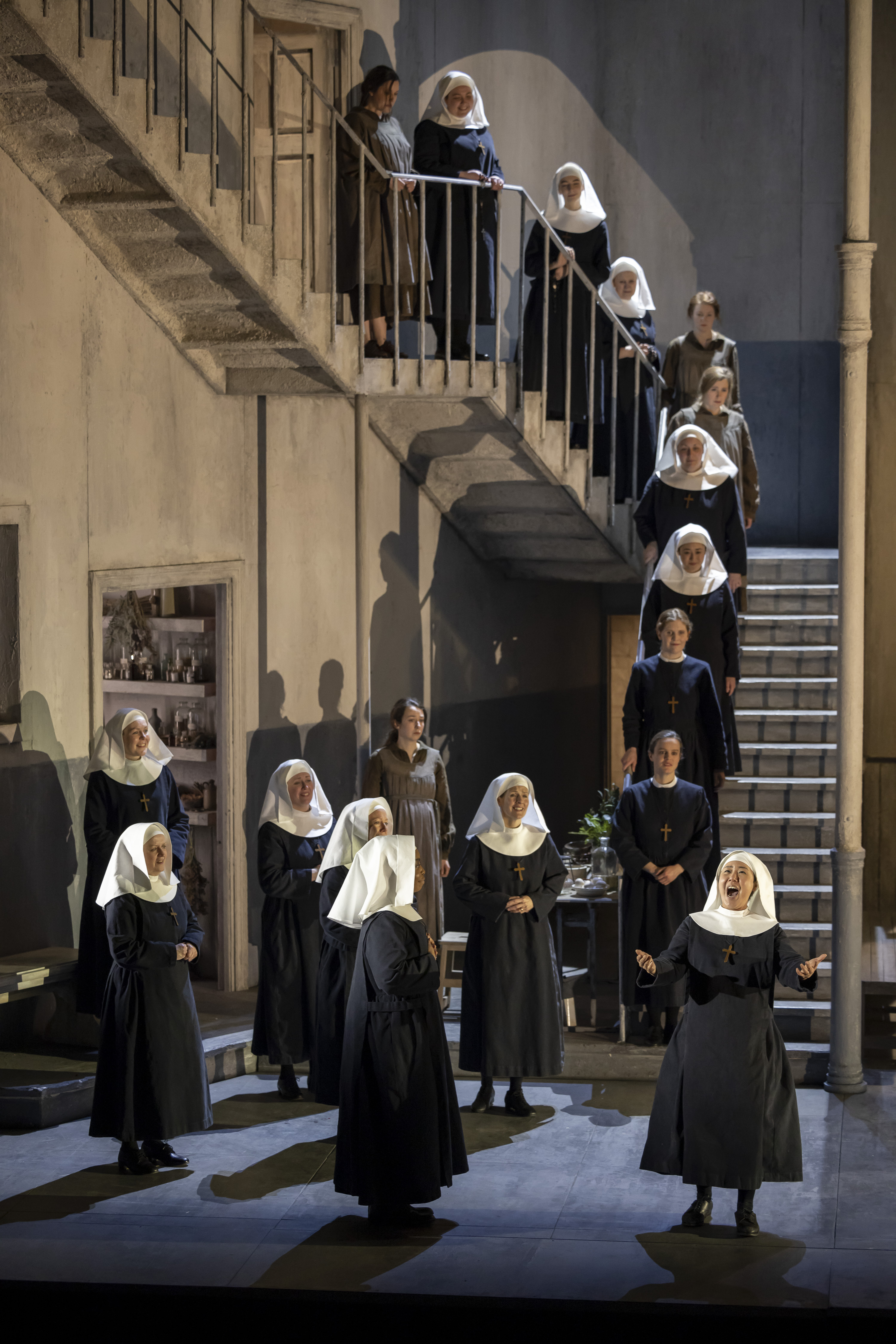 The cast of Suor Angelica in the dress rehearsal. Scottish Opera 2023. Credit James Glossop..JPG