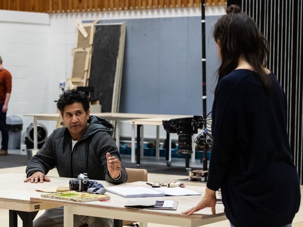 Alok Kumar (Don José) and Carmen Pieraccini (actor) in Carmen rehearsals