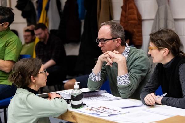Director John Fulljames with Assistant Director Roxana Haines and Movement Director Jenny Ogilvie