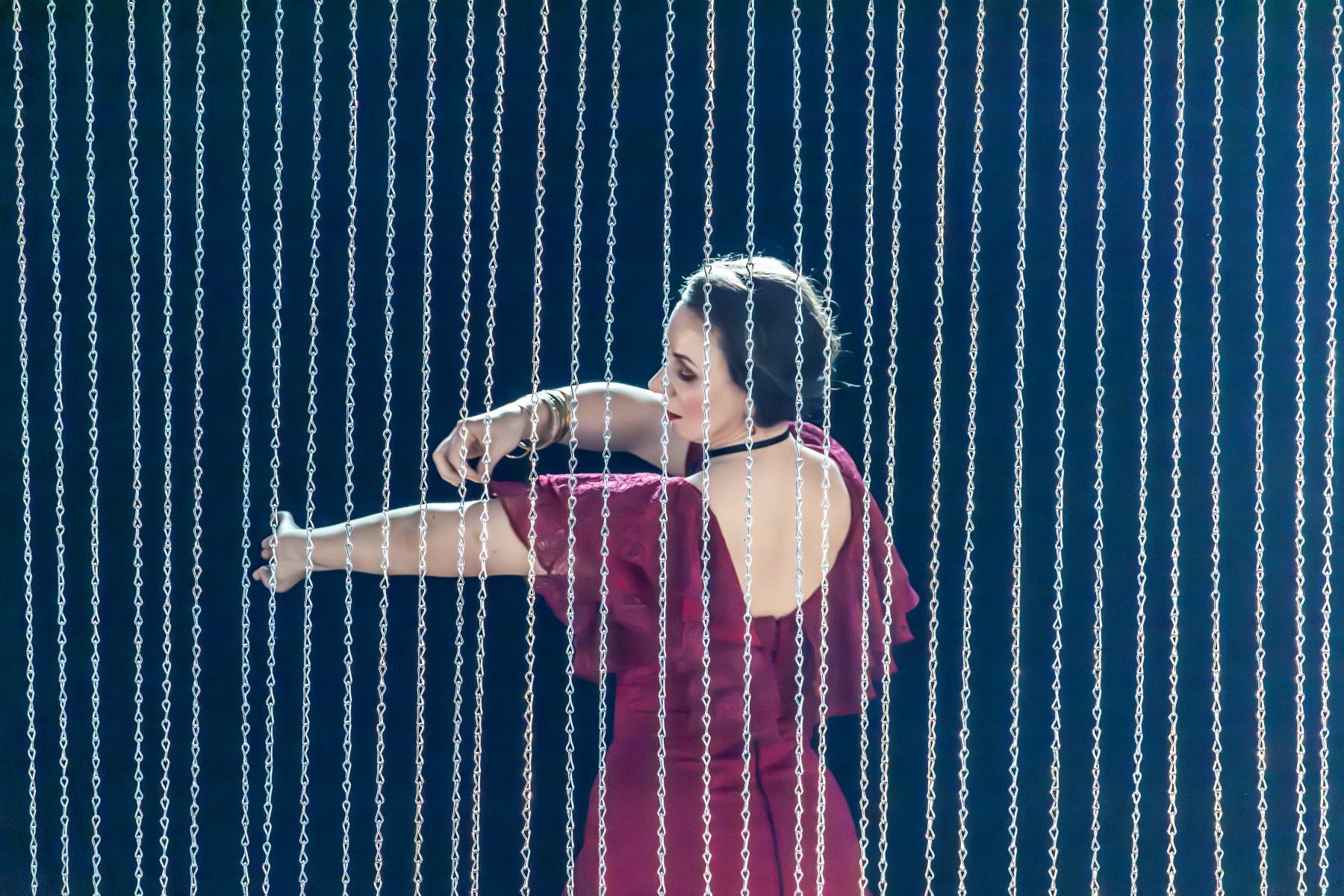 Justina Gringytė (Carmen) in Carmen. Scottish Opera 2023. Credit James Glossop
