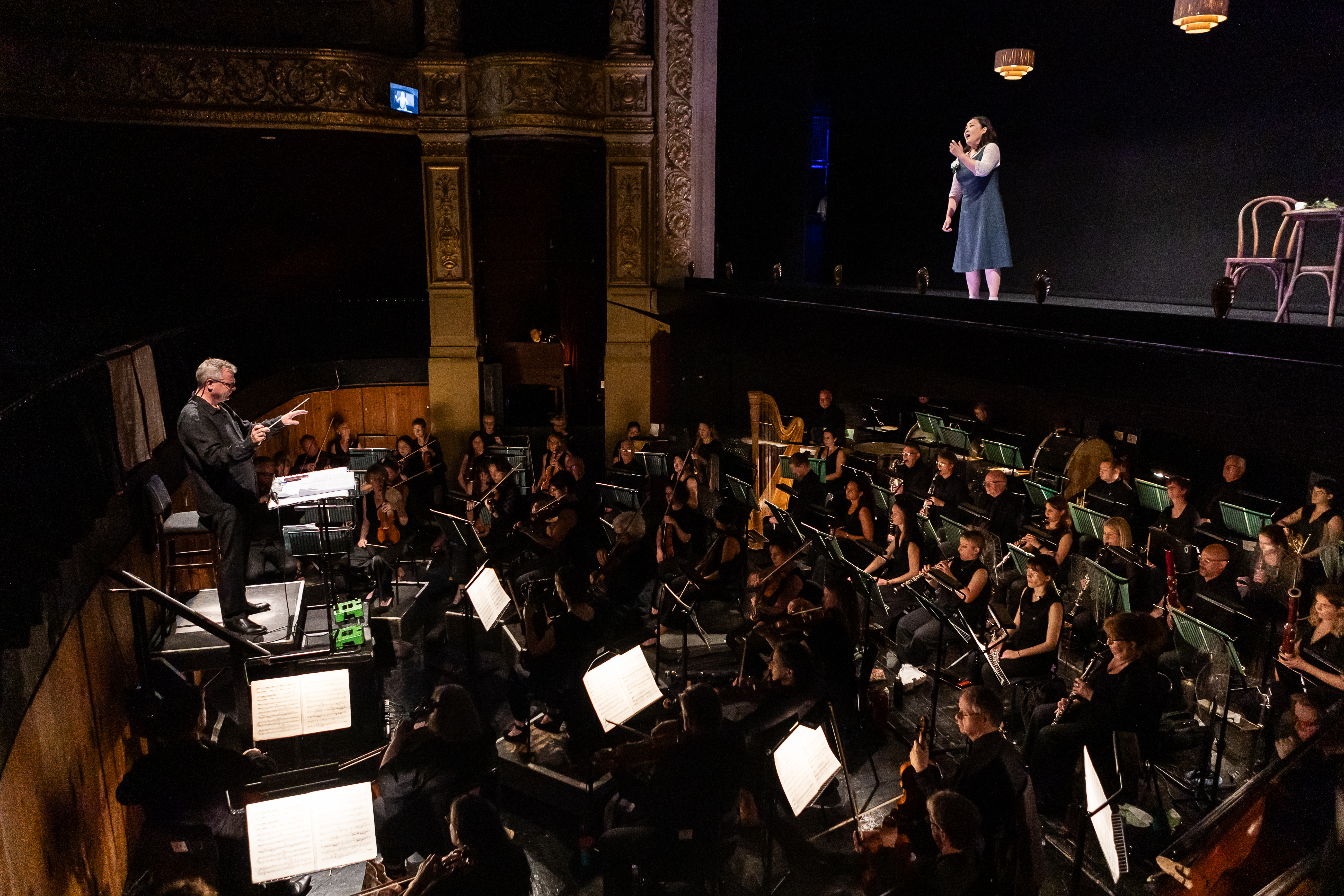 Stuart Stratford Conducts Hye Youn Lee And The Orchestra Of Scottish Opera performing Daphne. Credit Sally Jubb..