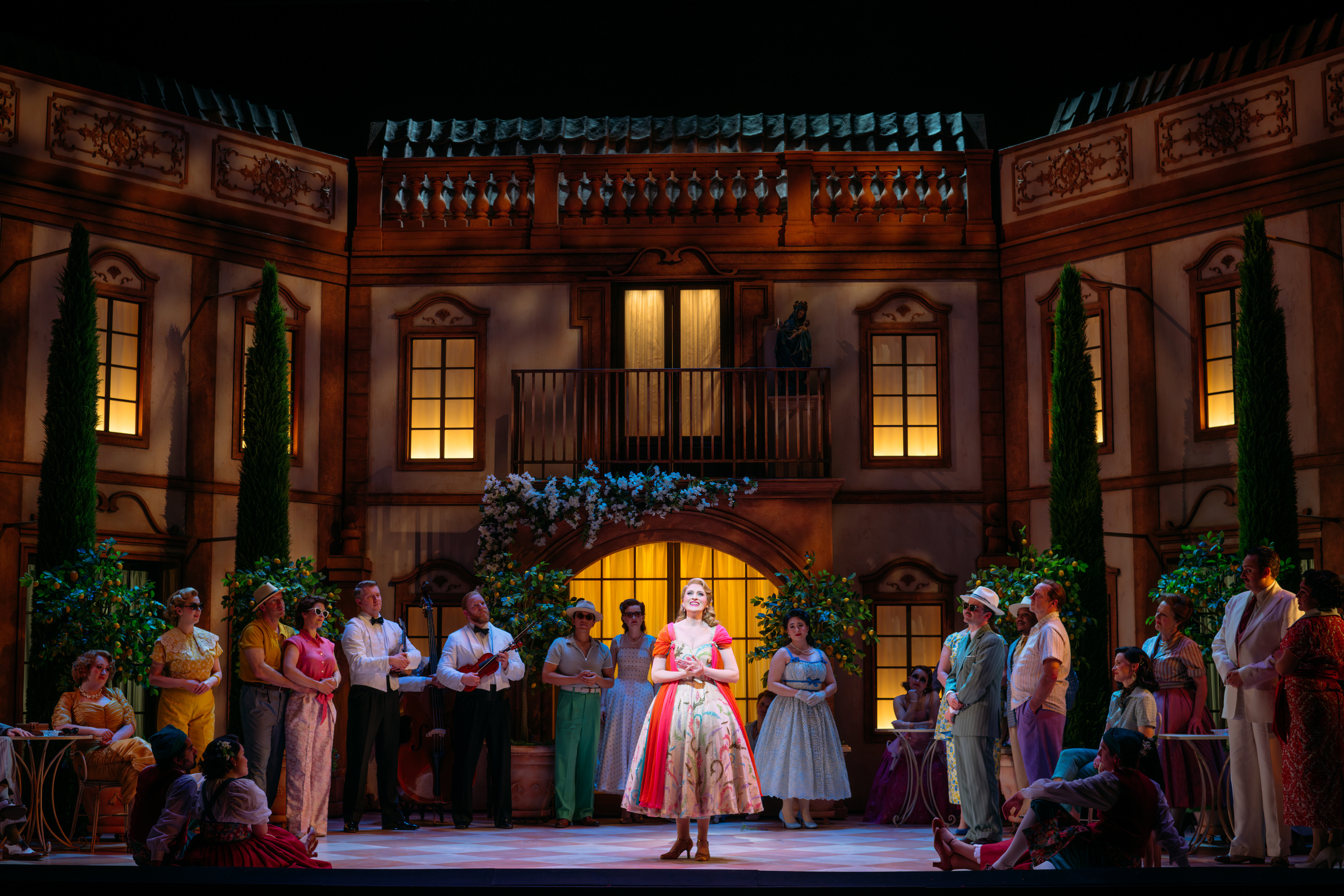 Paula Sides (Hanna Glawari) And The Cast Of The Merry Widow. Credit Mihaela Bodlovic..