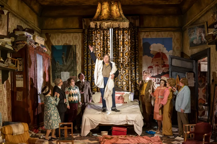 The cast of Gianni Schicchi at the Dress Rehearsal. Scottish Opera 2023. Credit James Glossop. (3).JPG