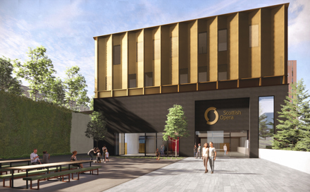 1. An artist's impression of Scottish Opera at New Rotterdam Wharf.