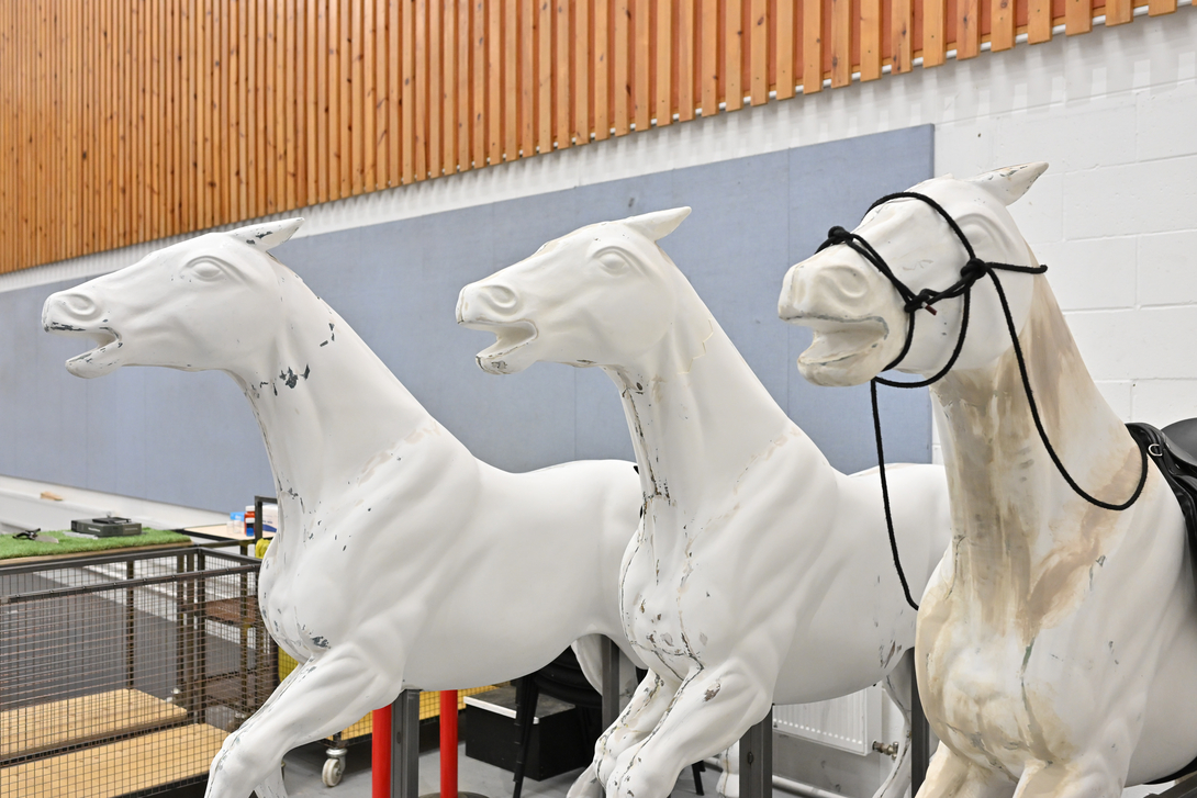 The set of The Galloping Cure. Scottish Opera 2026. Credit Julie Howden..