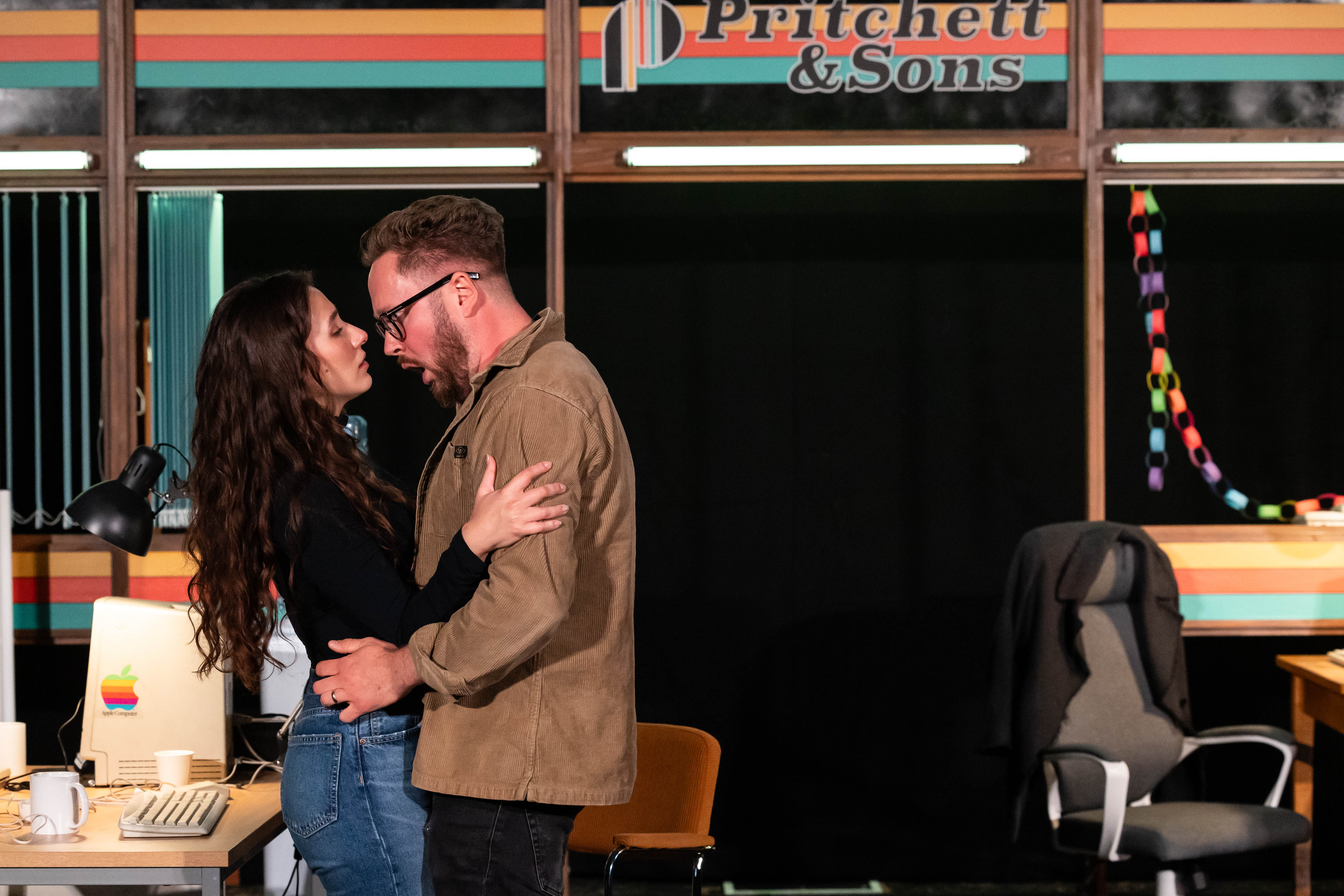 James Geidt And Ceferina Penny In Rehearsals For Opera Highlights. Credit Sally Jubb..