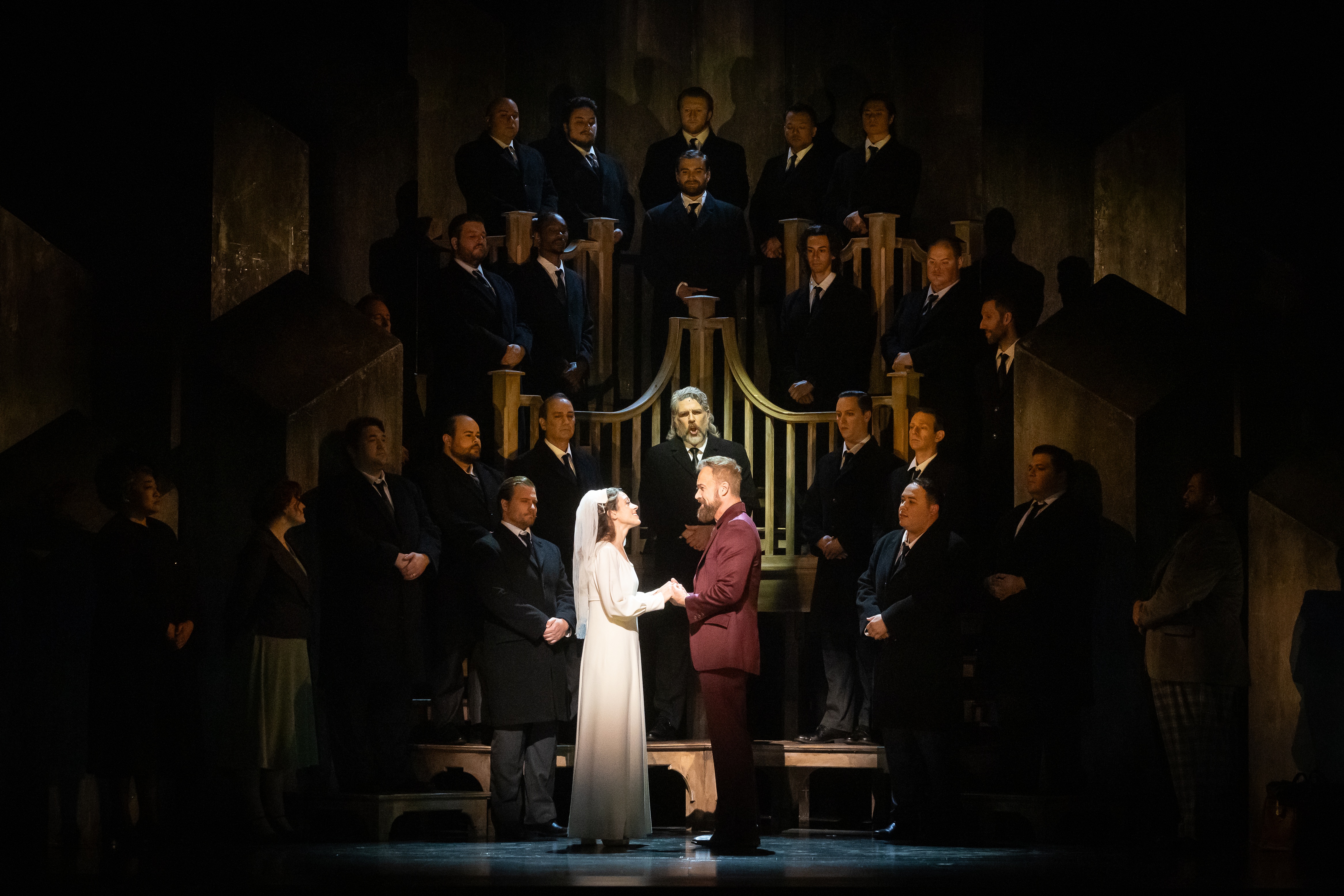 Ryan Mckinny, Lauren Snouffer (Front), Michael Mayes (Back), HGO Chorus HGO Breaking The Waves Orchestra Dress 2025 Photographer Lynn Lane 53