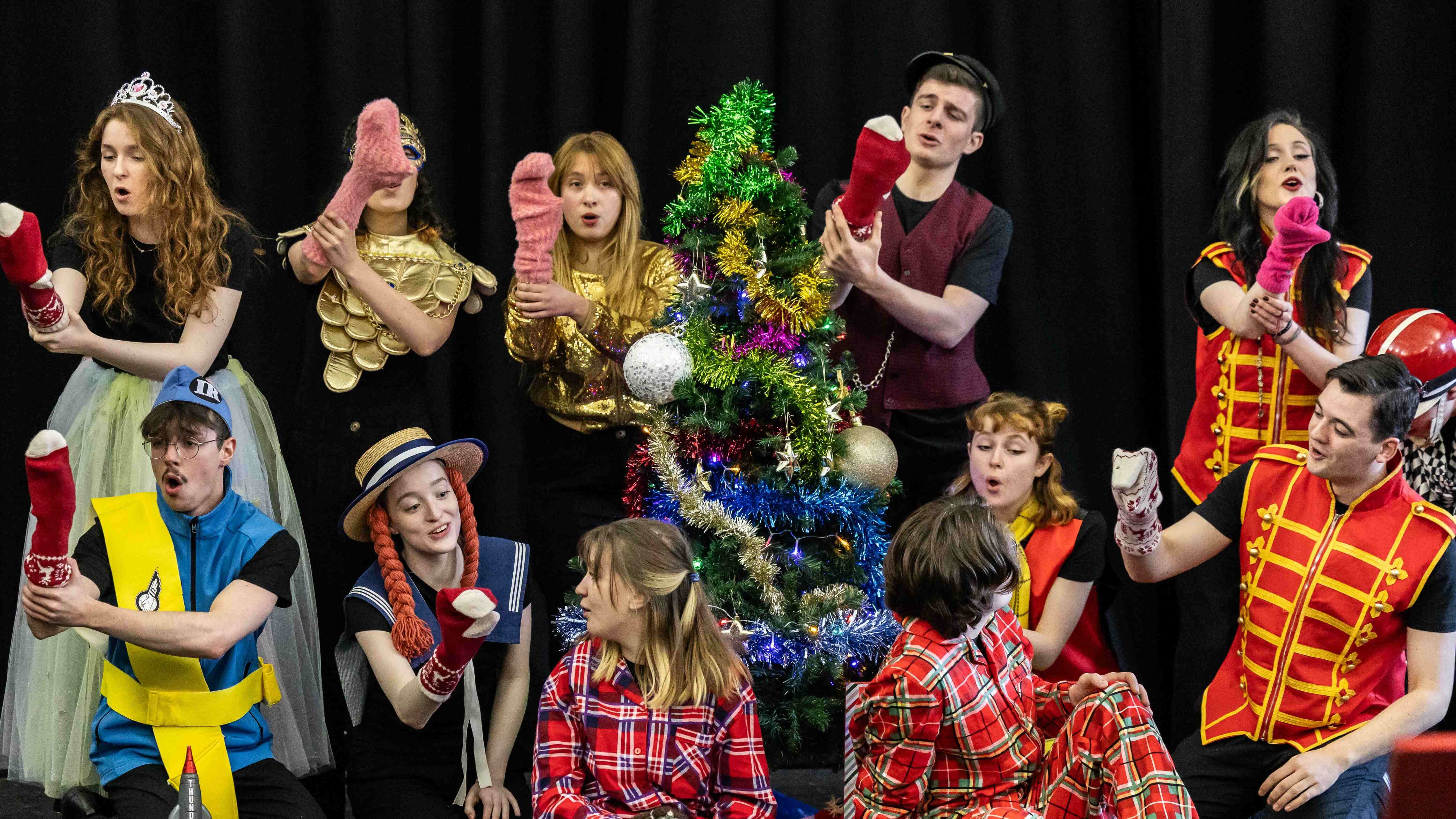 Scottish Opera Young Company in the Dress Rehearsal of The Magic Box. Scottish Opera 2023. Credit Sally Jubb..