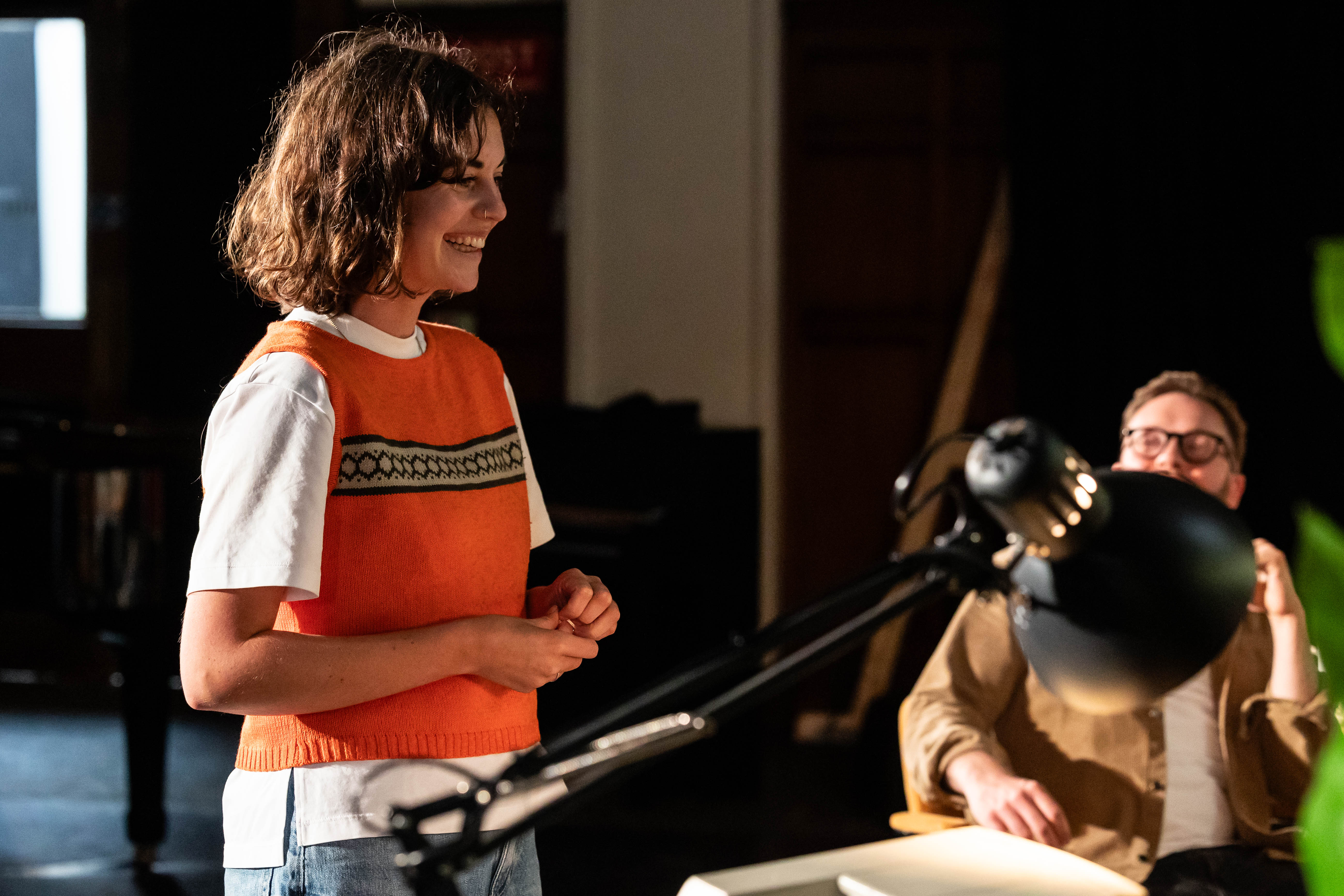 Opera Highlights Director Emma Doherty And James Geidt In Rehearsals. Credit Sally Jubb..