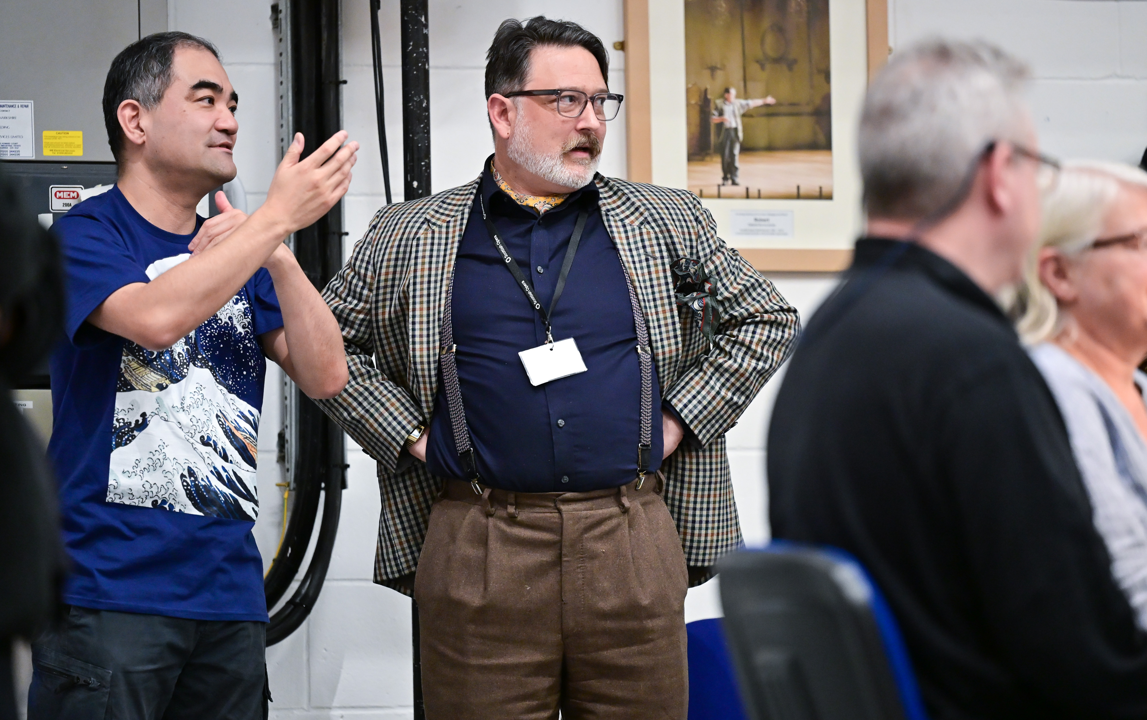 The Great Wave Composer Dai Fujikura, And Librettist Harry Ross, In The Great Wave Rehearsals. Credit Julie Howden..