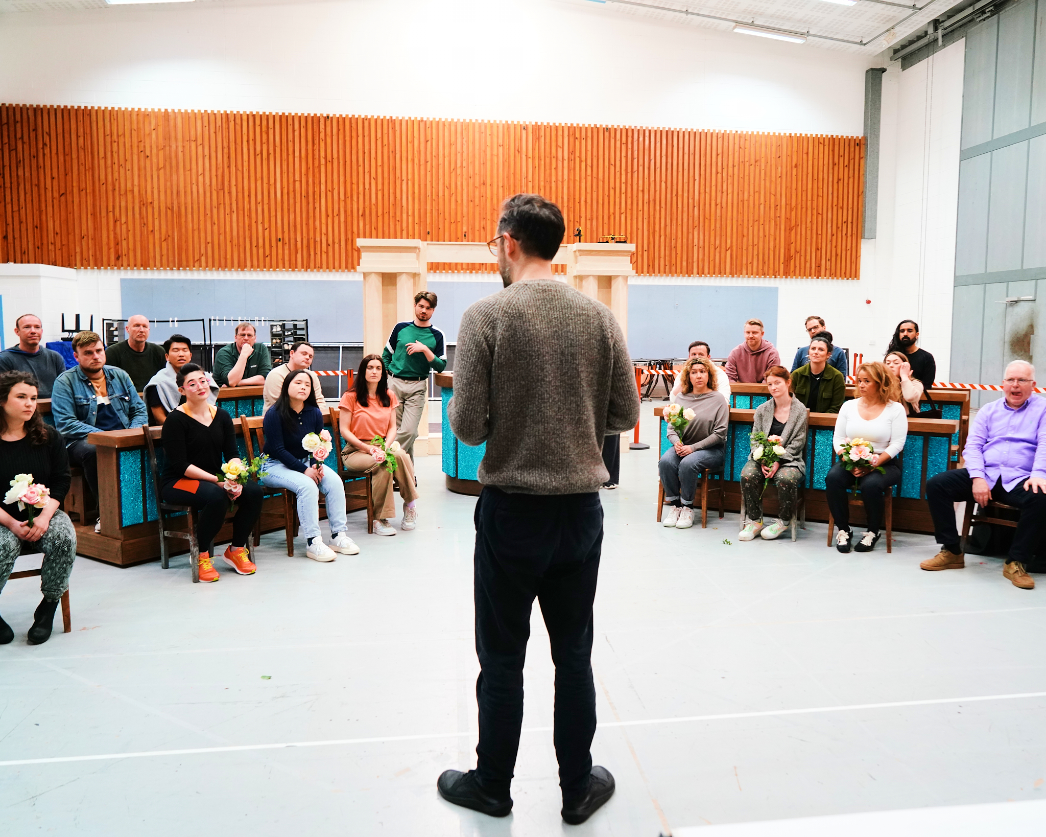 Director John Savournin And The Cast Of Trial By Jury. Credit Ruby Pluhar..