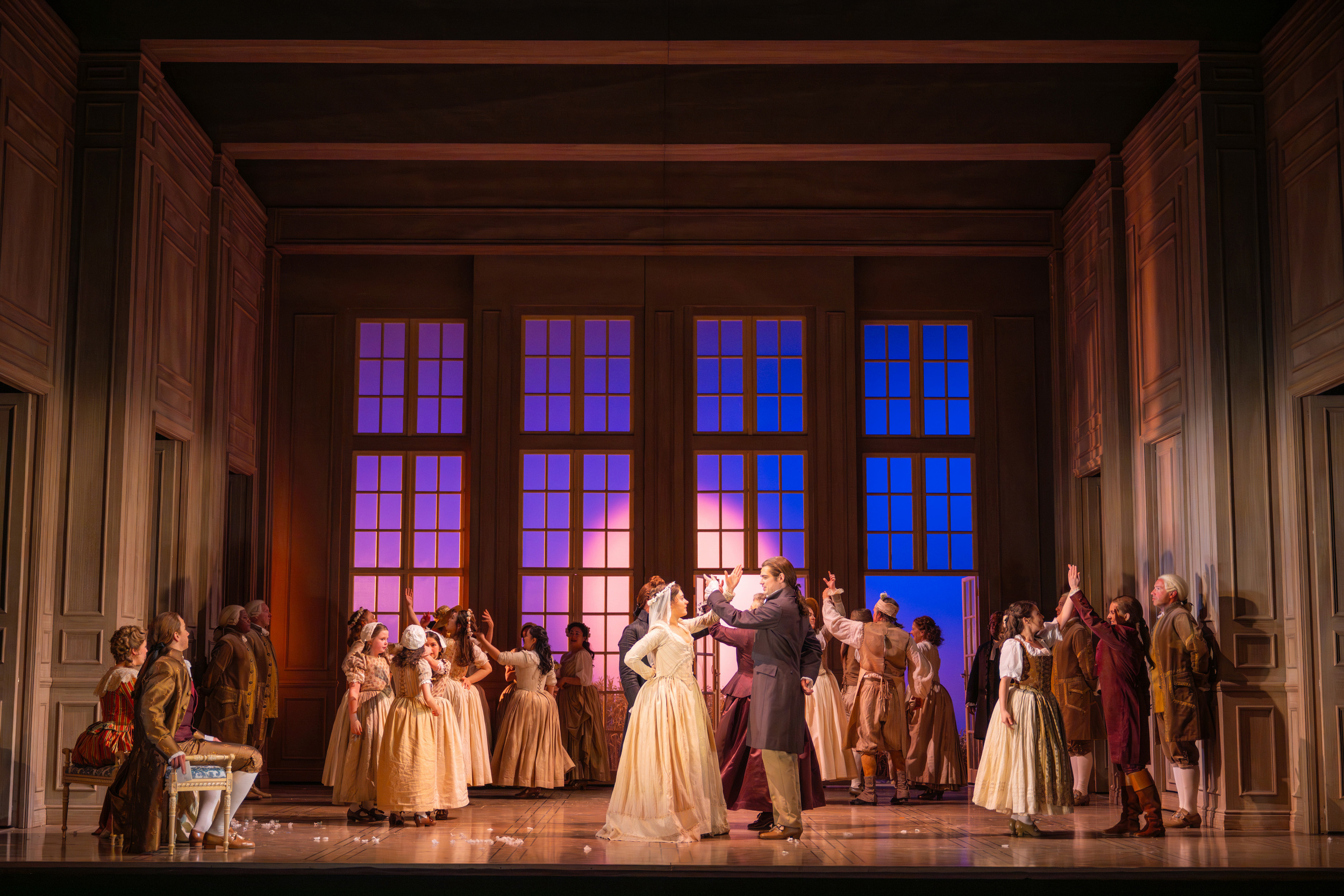 The cast of The Marriage Of Figaro. Scottish Opera 2026. Credit Mihaela Bodlovic.. (1)