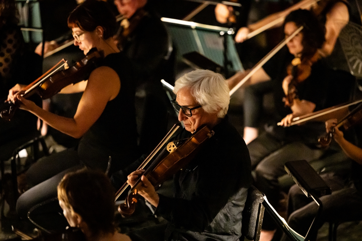 Lev Atlas, Section Principal Viola, The Orchestra Of Scottish Opera In Daphne. Scottish Opera 2023. Credit Sally Jubb.