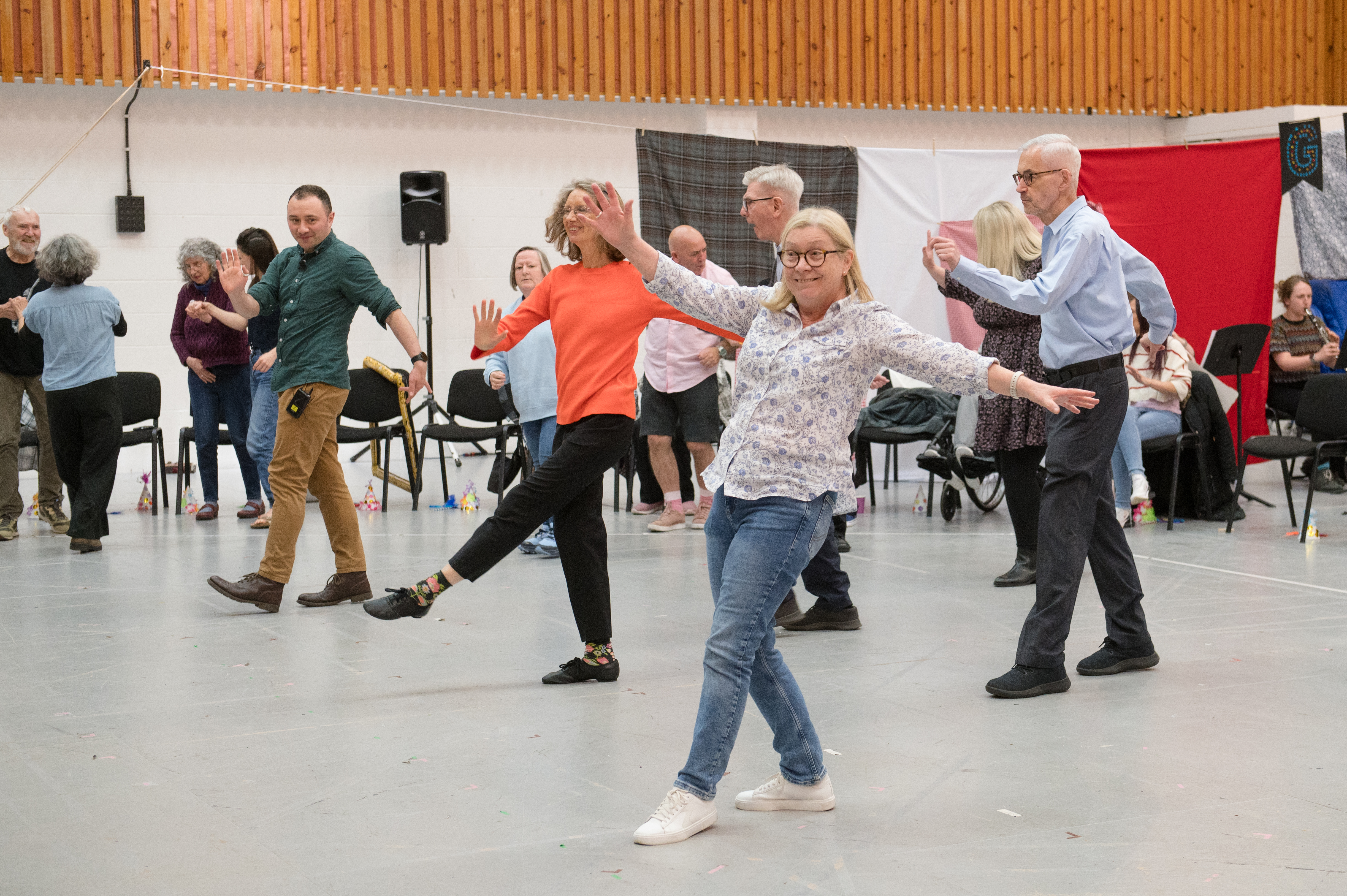 Glasgow Memory Spinners Summer Sharing 2025. Credit Julie Broadfoot..